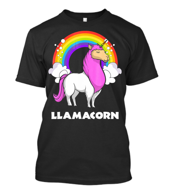 Llamacorn Unicorn Llama Alpaca Rainbow Magic T-Shirt