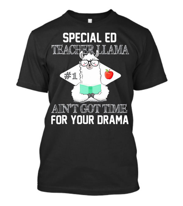 Special Ed Teacher Llama Ain't Got Time For Your Drama T-Shirt