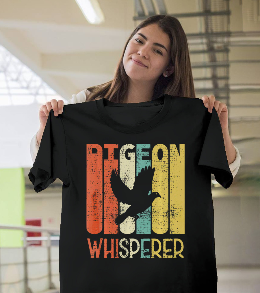 Retro Pigeon Whisperer Vintage Carrier Bird T-Shirt