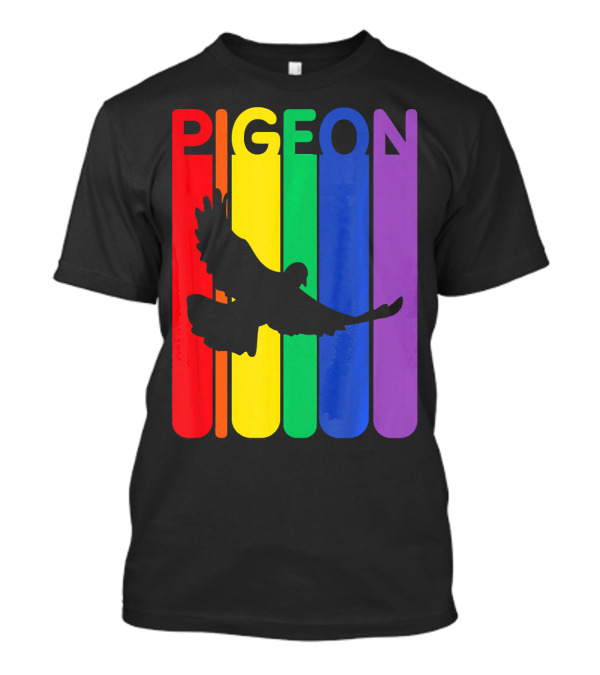 Pigeon Enthusiast Rainbow Bird Lover Colorful T-Shirt