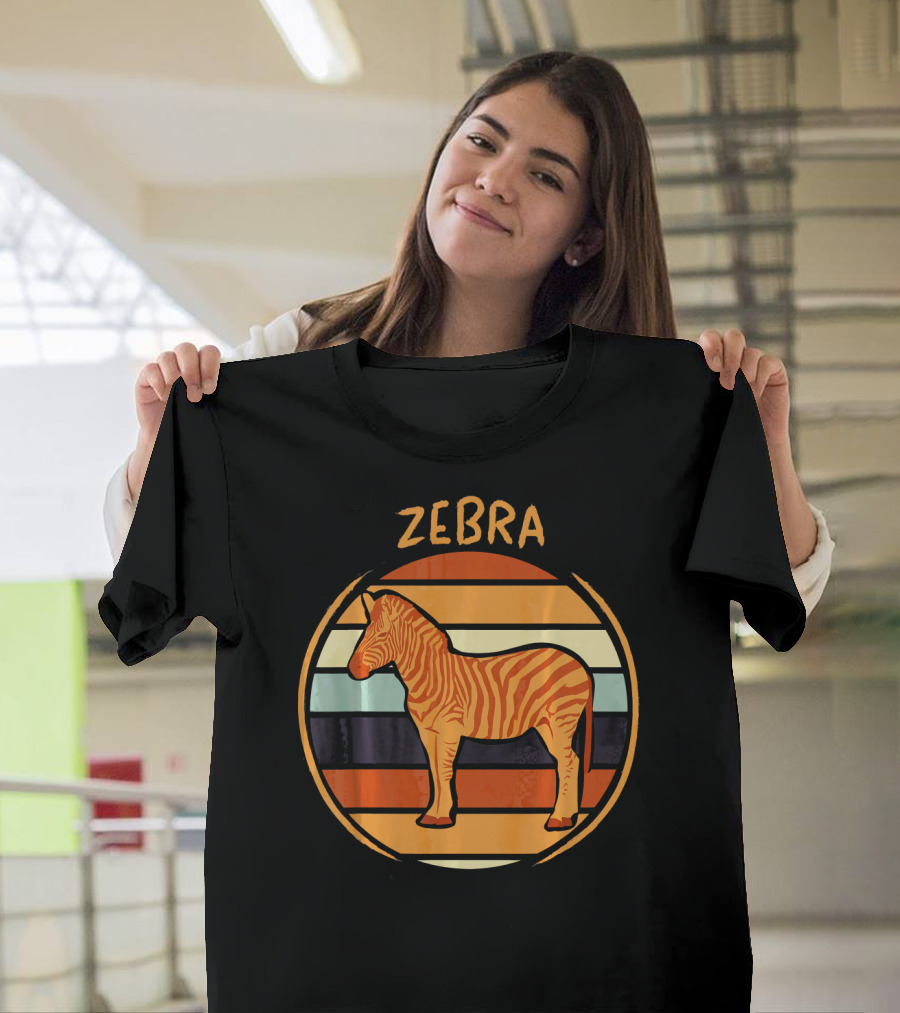 70s 80s Retro Zebra Stripes T-Shirt