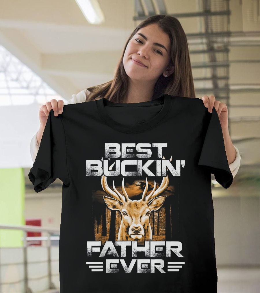 Best Buckin' Father Ever Deer Huntin Mens T-Shirt