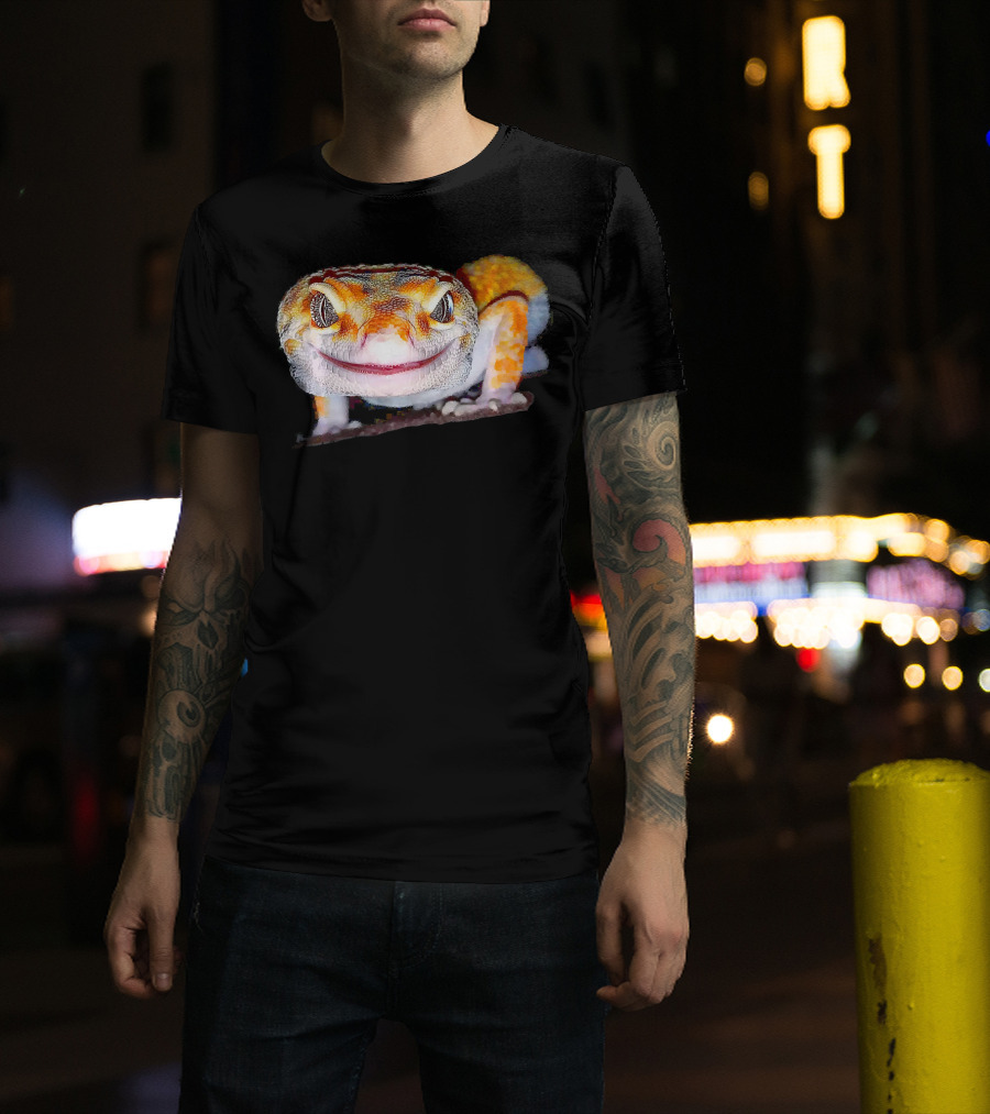 Beautiful Crazy Leopard Gecko Lizard T-Shirt