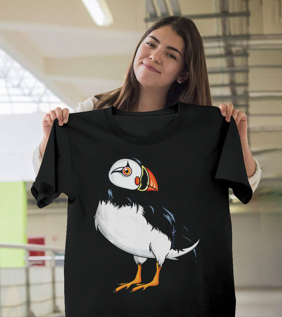 Iceland Puffin Artful Bird T-Shirt
