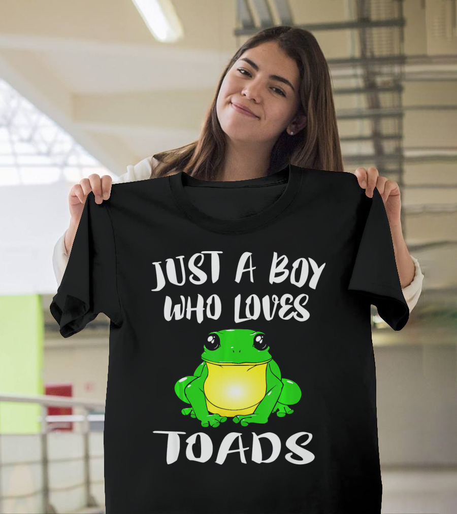 Just A Boy Who Loves Toads Frog Lover T-Shirt