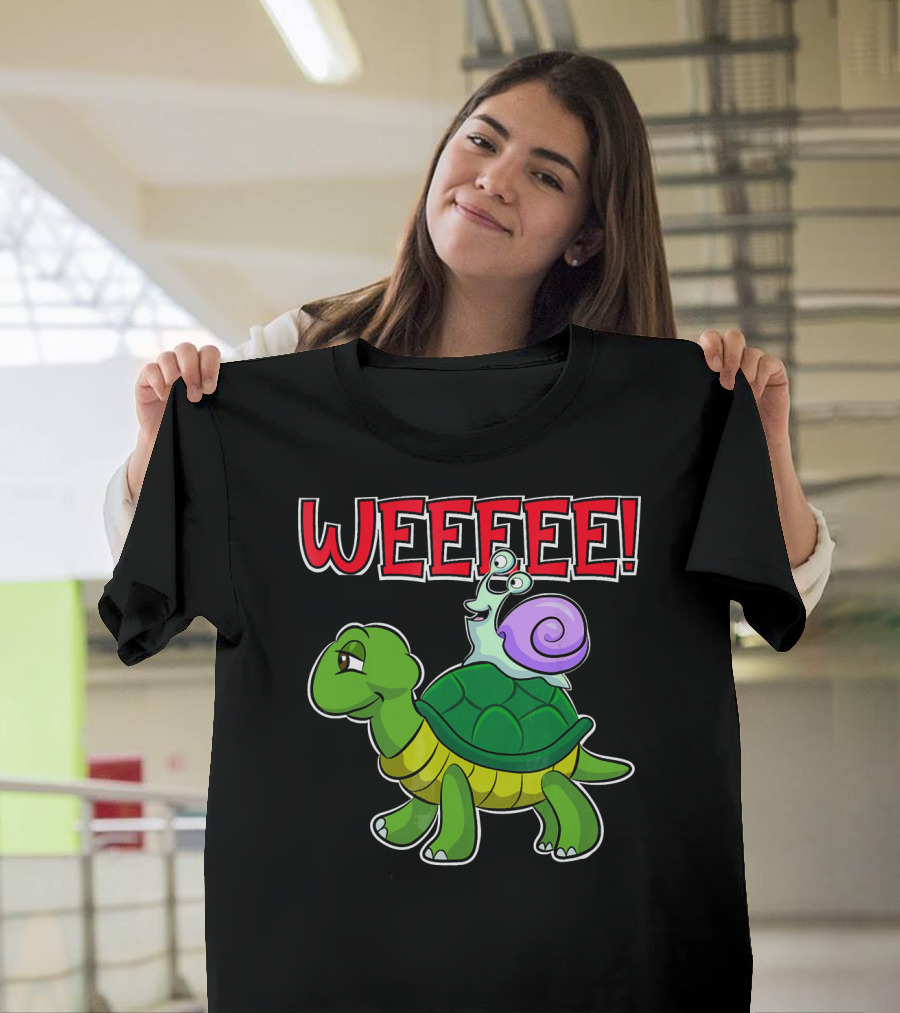 WEEEEE Funny Turtle Snail Running T-Shirt