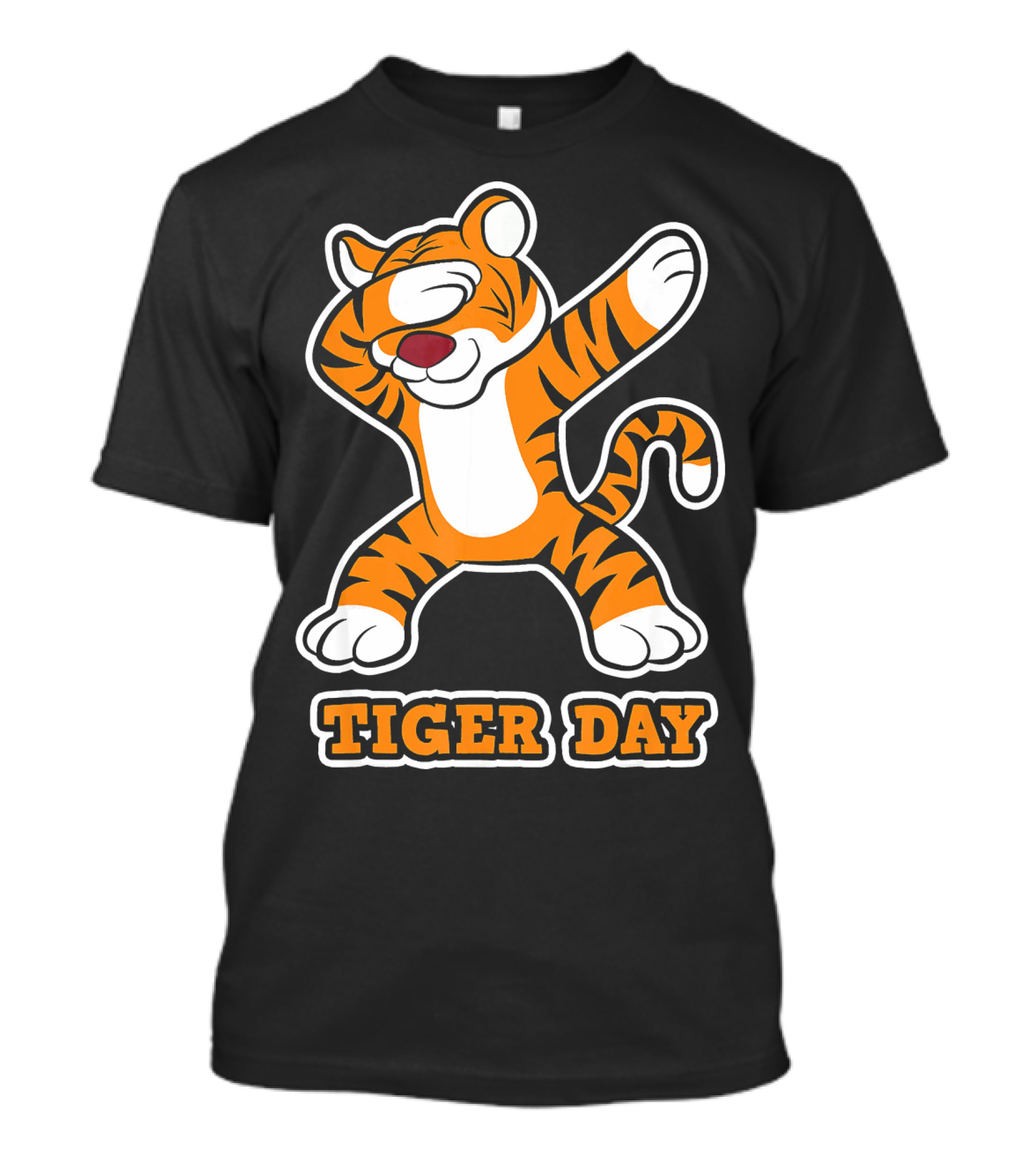 Funny Dabbing Tiger On Tiger Day T-Shirt