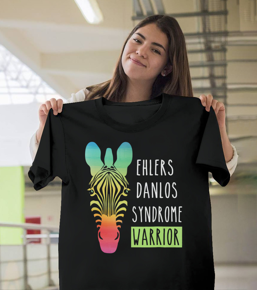 Ehlers Danlos Syndrome Warrior Zebra Gradient T-Shirt