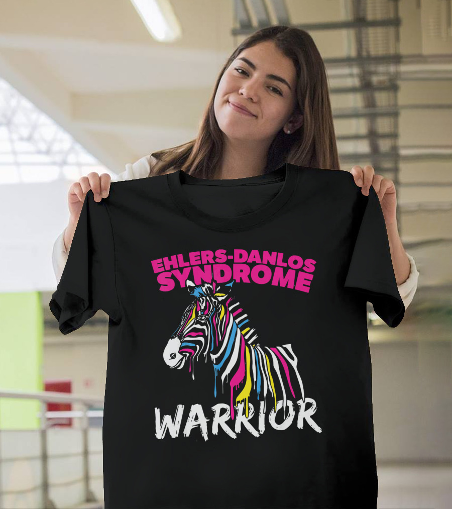 Ehlers-Danlos Syndrome Warrior Zebra T-Shirt
