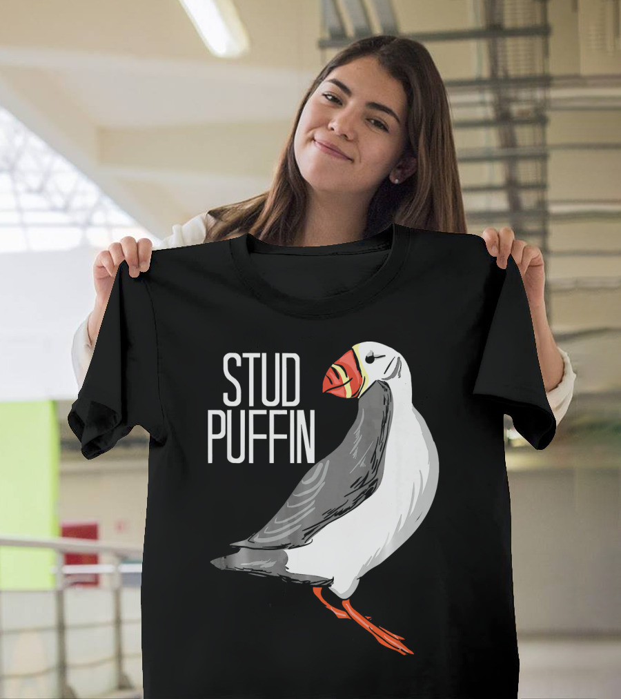 Stud Puffin Seabird Lover Stud Puffin T-Shirt