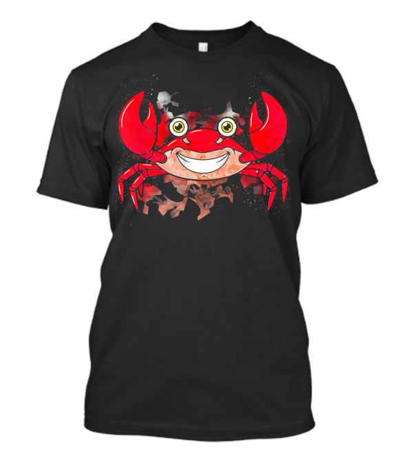 Colorful Smiling Crab Lover Animals T-Shirt