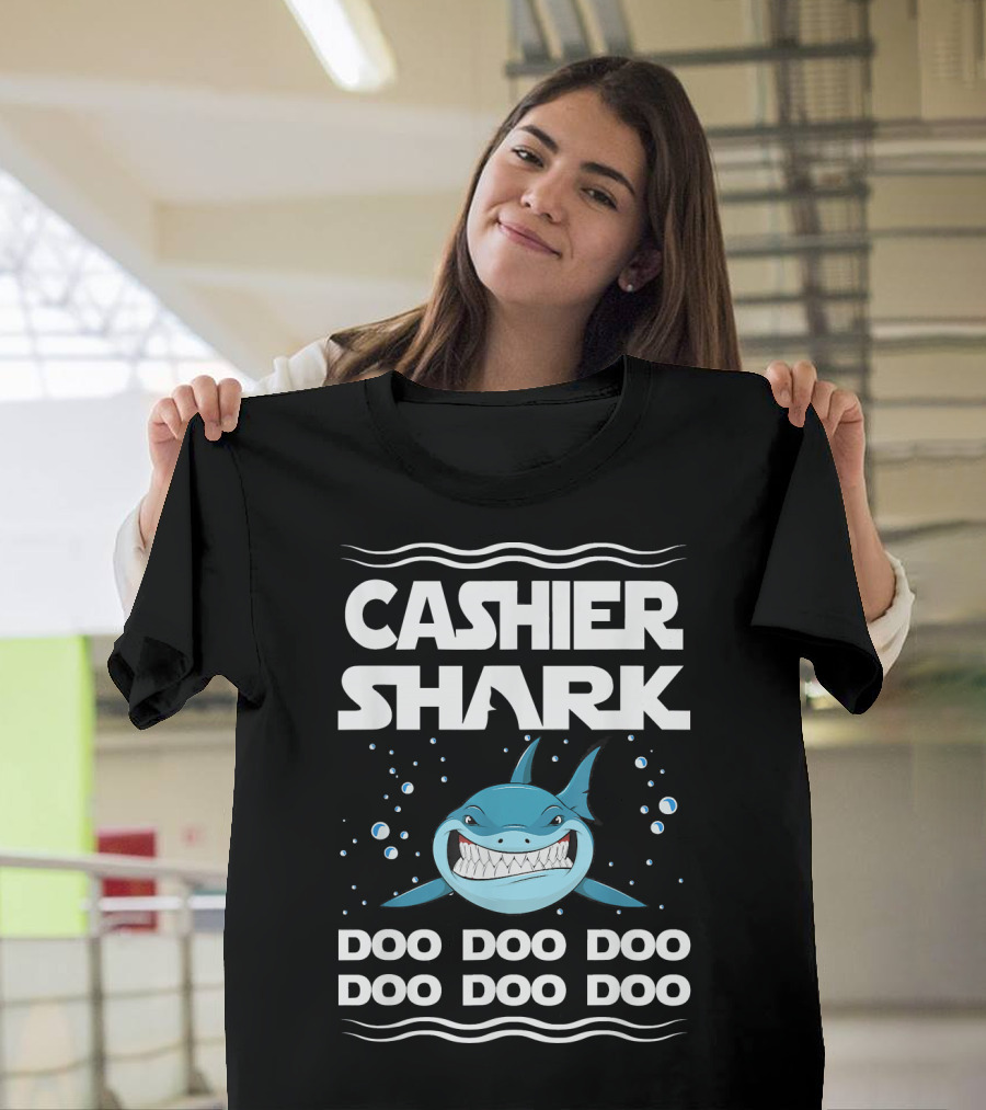 Cashier Shark Doo Doo Doo Song Inspired T-Shirt