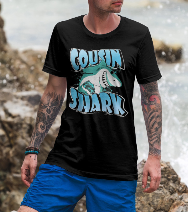 Cousin Shark Family Shark T-Shirt
