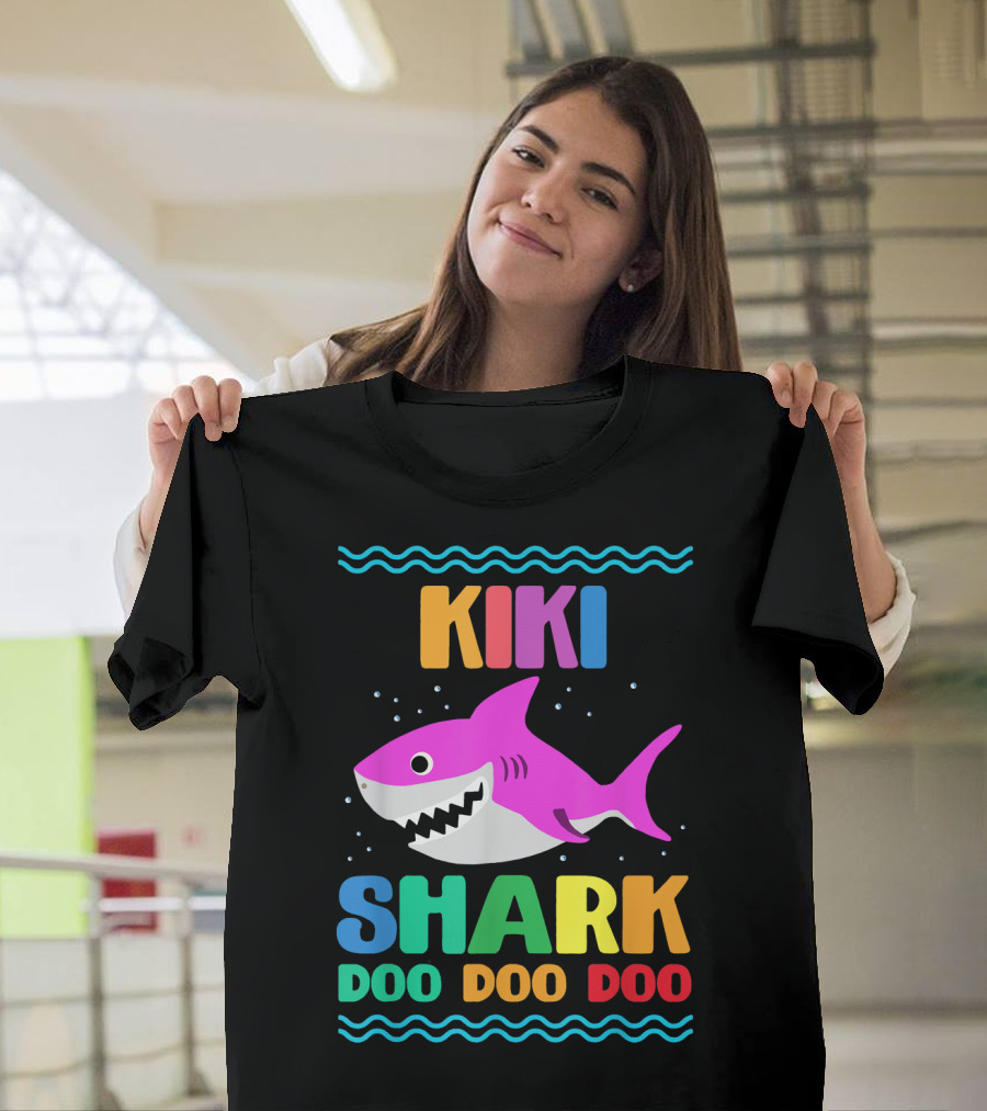 Kiki Shark Doo Doo Doo Rainbow Shark T-Shirt