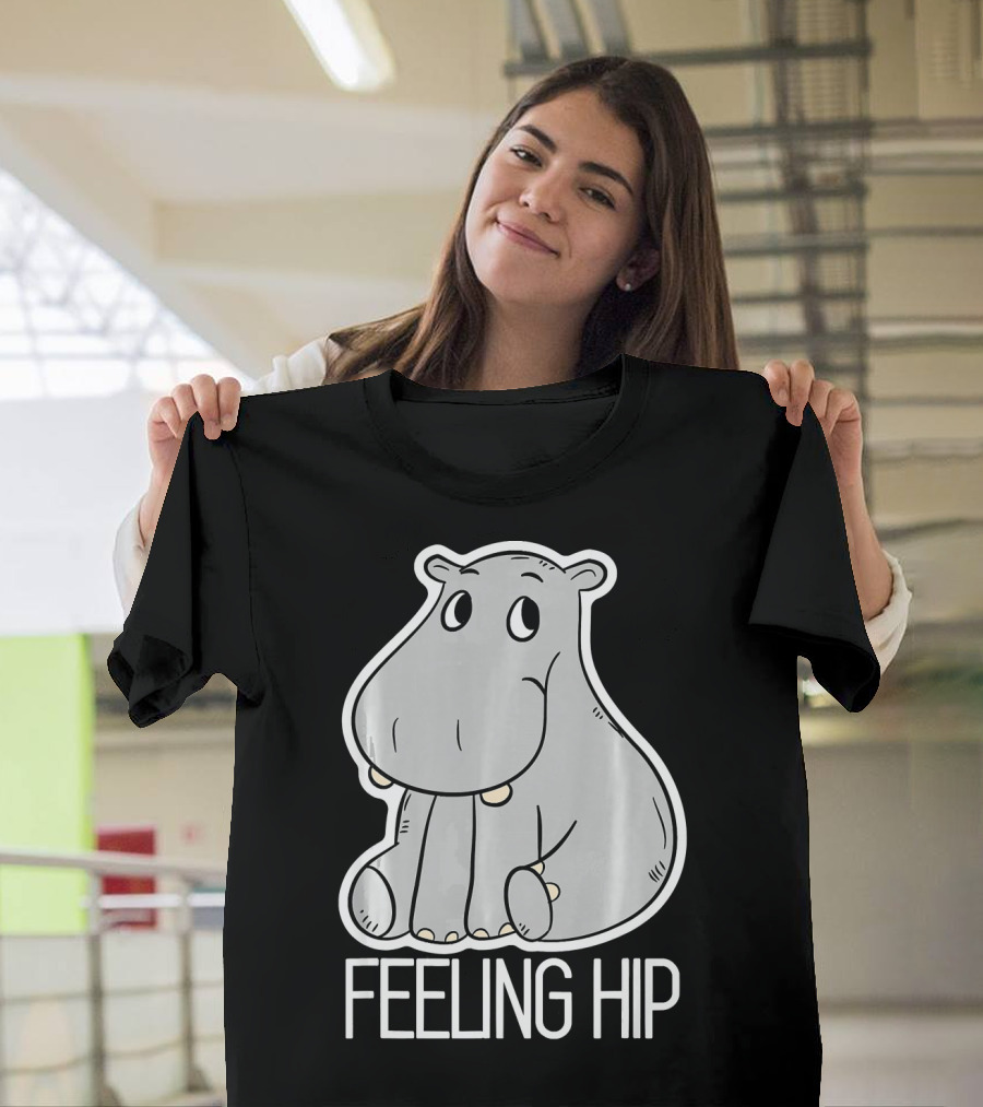 Cute Hippo Feeling Hip T-Shirt