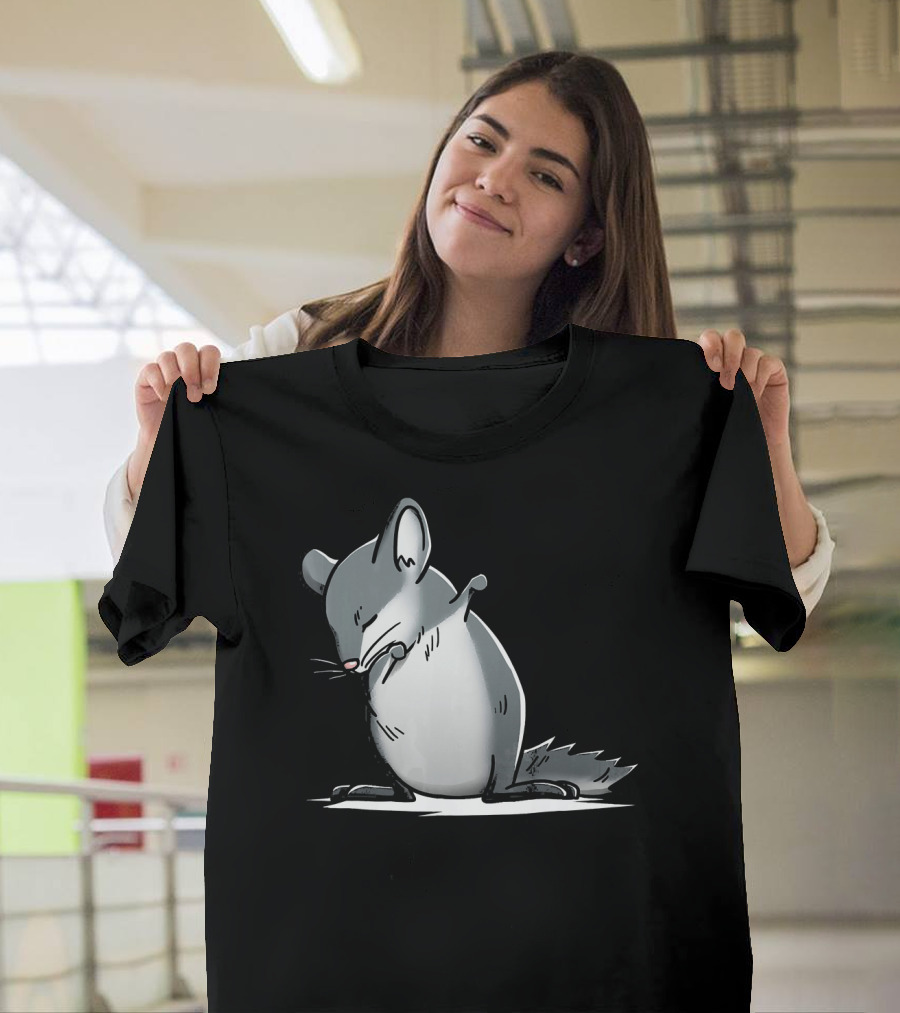 Funny Dabbing Chinchilla Dab Pet Humor T-Shirt