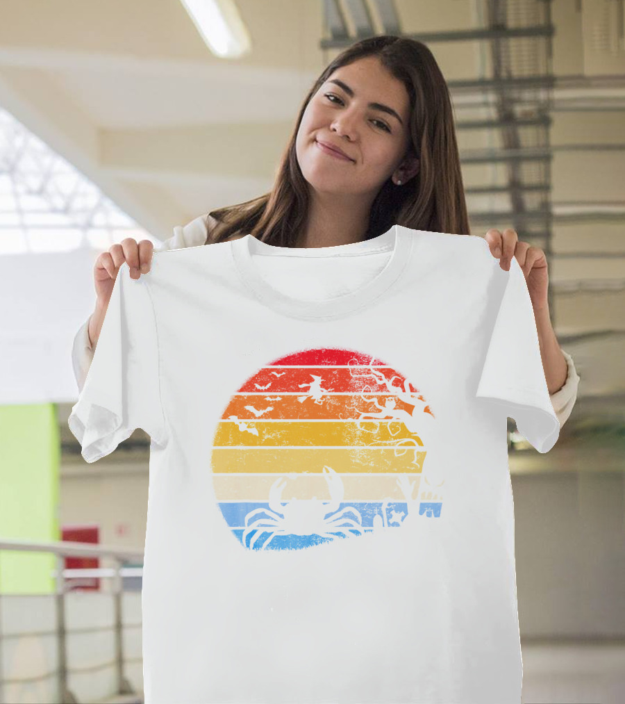 King Crab Moon with Witch and Tree T-Shirt