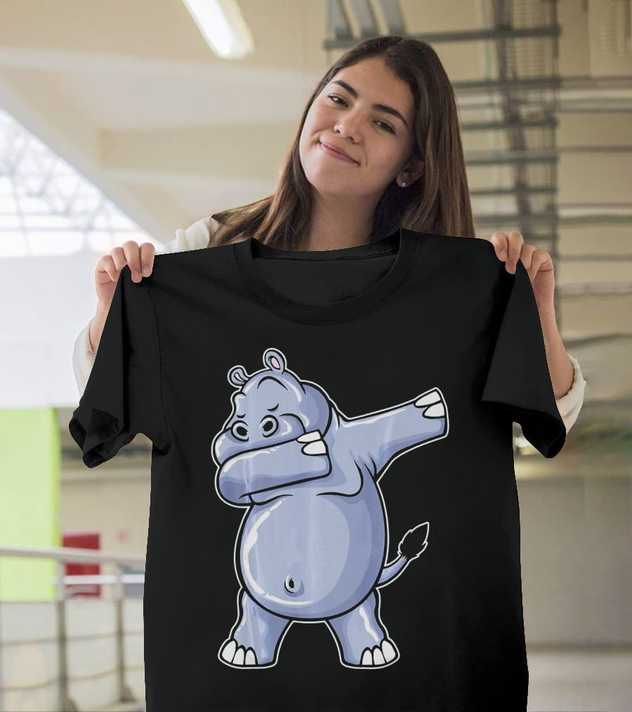 Hippopotamus Lover Dabbing Hippopotamus T-Shirt