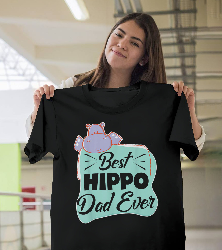 Best Hippo Dad Ever Hippo T-Shirt