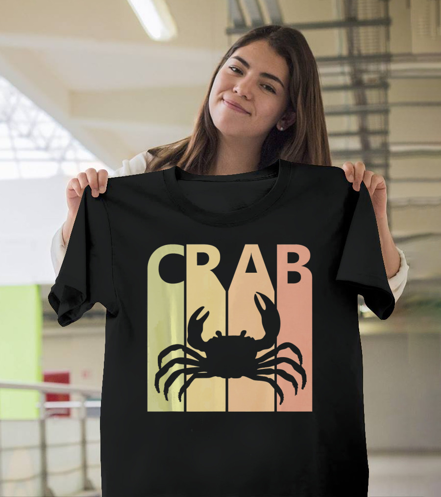 Crab Spirit Animal Retro T-Shirt
