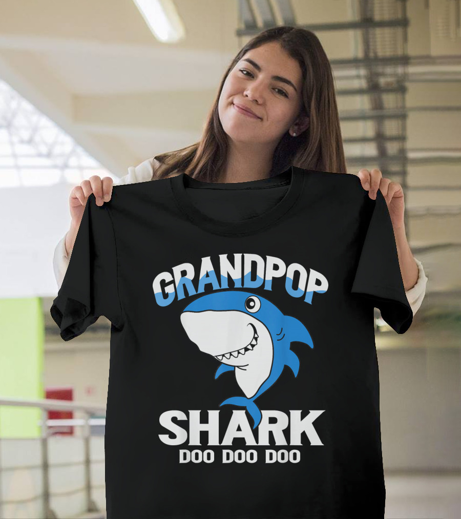Grandpop Shark Doo Doo Doo Baby Shark T-Shirt