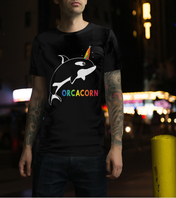 Orcicorn Unicorn Orca Killer Whale Funny Wild Orc T-Shirt