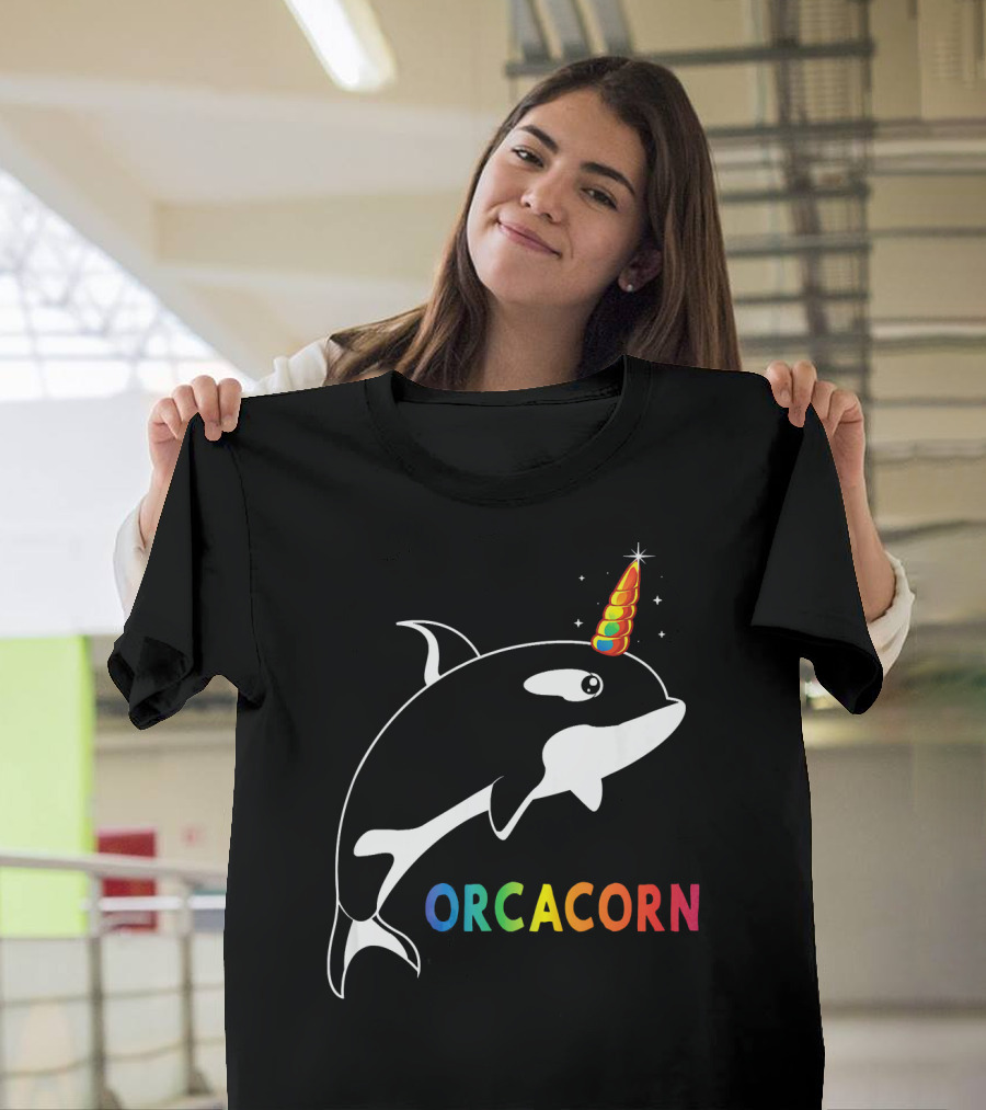 Orcicorn Unicorn Orca Killer Whale Funny Wild Orc T-Shirt