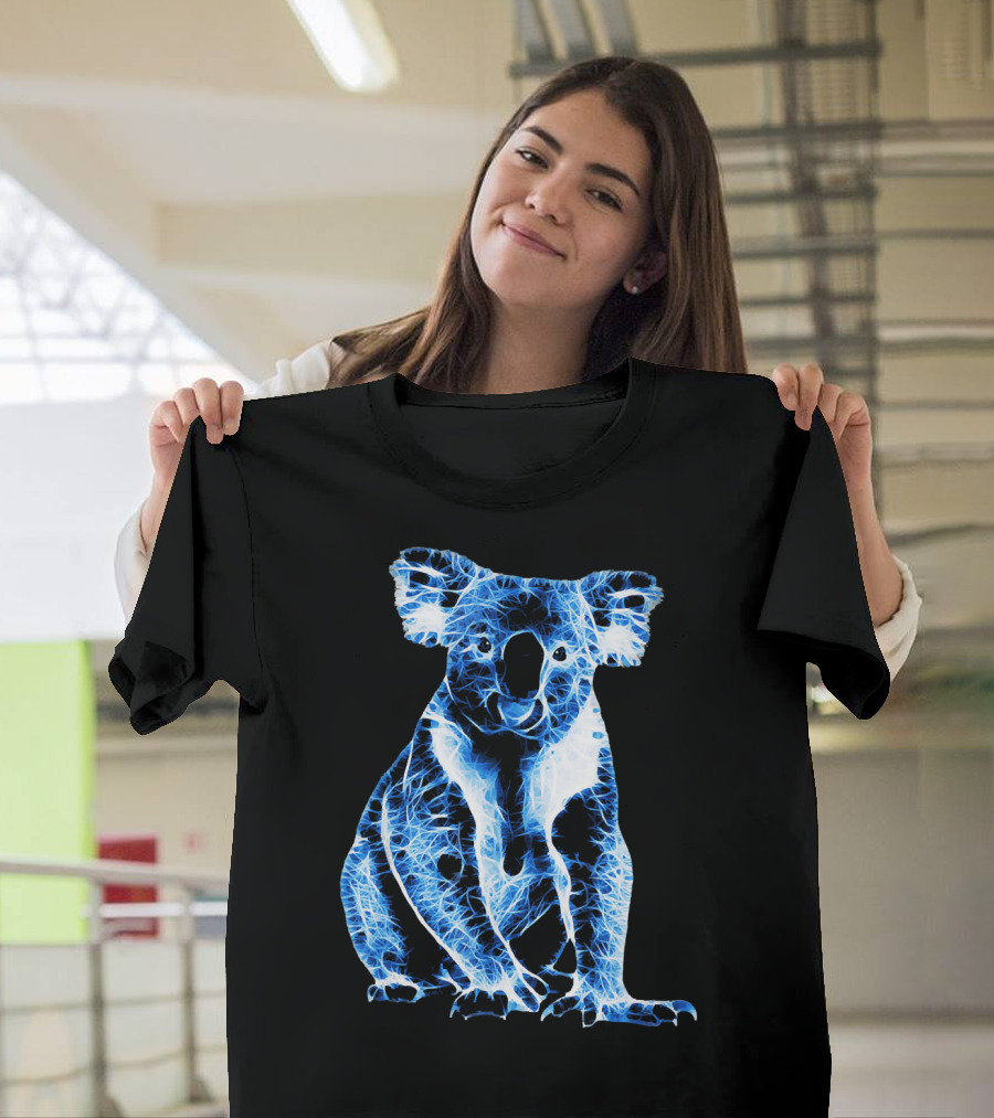 Fractal Animal Koala T-Shirt