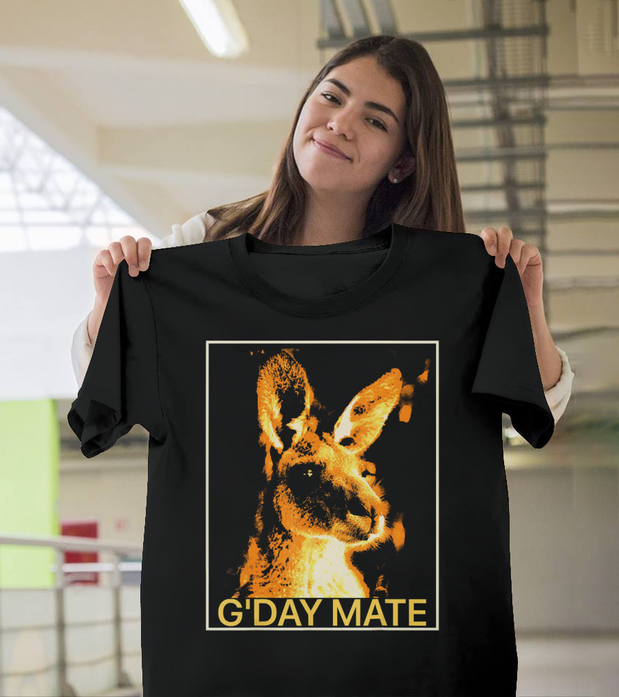 Australia Day Vintage G'Day Mate Kangaroo T-Shirt