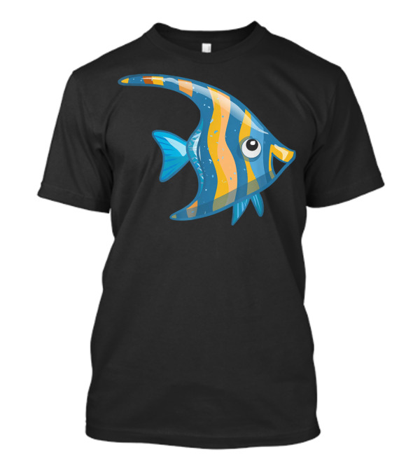 Angelfish Striped Angel Fish Sea Creature T-Shirt
