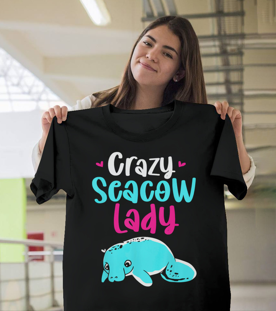 Crazy Seacow Lady Manatee T-Shirt