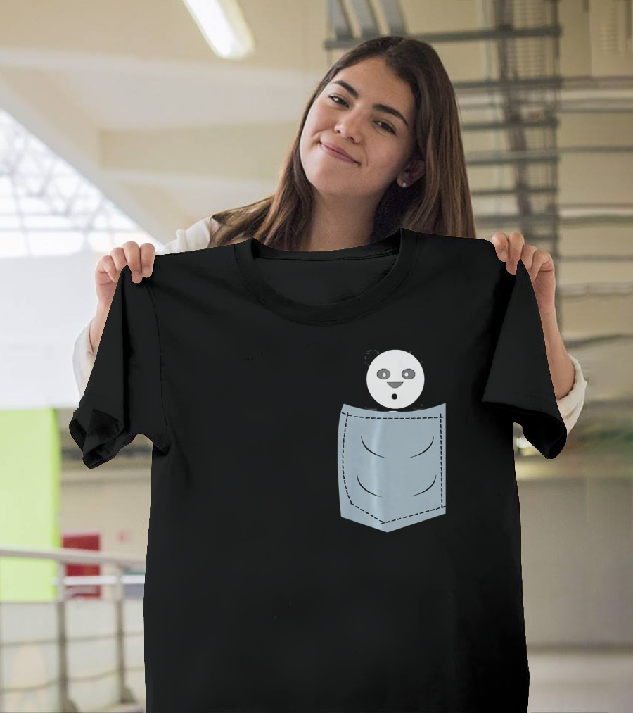 Cool Panda In A Pocket Panda Animal In Pocket T-Shirt