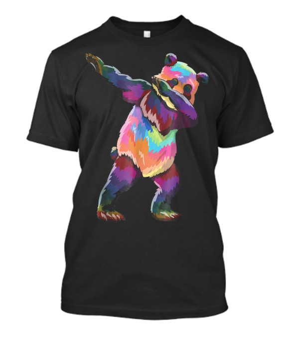 Dabbing Panda Funny Colorful Dab T-Shirt