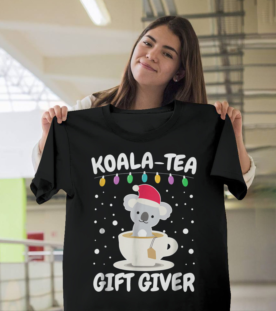 Funny Koala Tea Gift Giver Christmas Pun Koala Bear T-Shirt