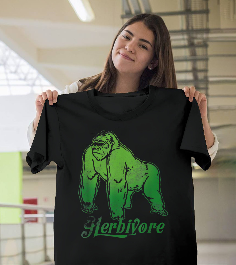 Herbivore Gorilla Wildlife Love T-Shirt