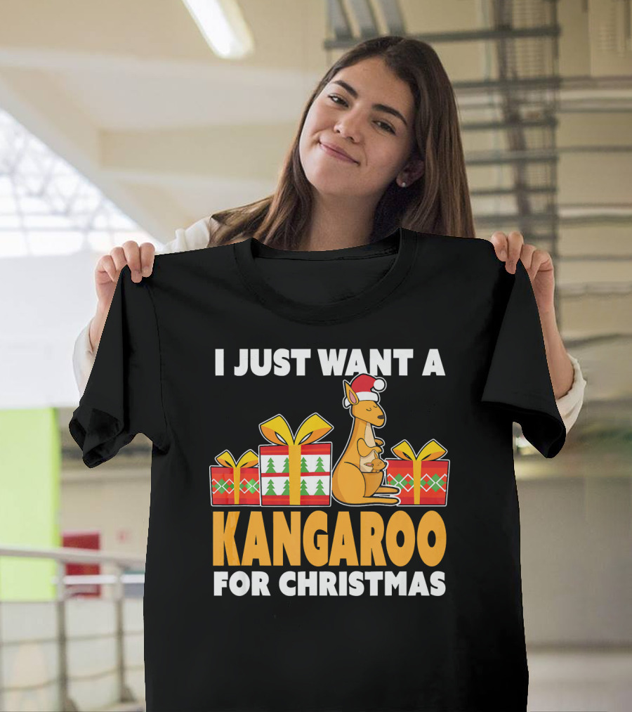 I Just Want a Kangaroo for Christmas T-Shirt