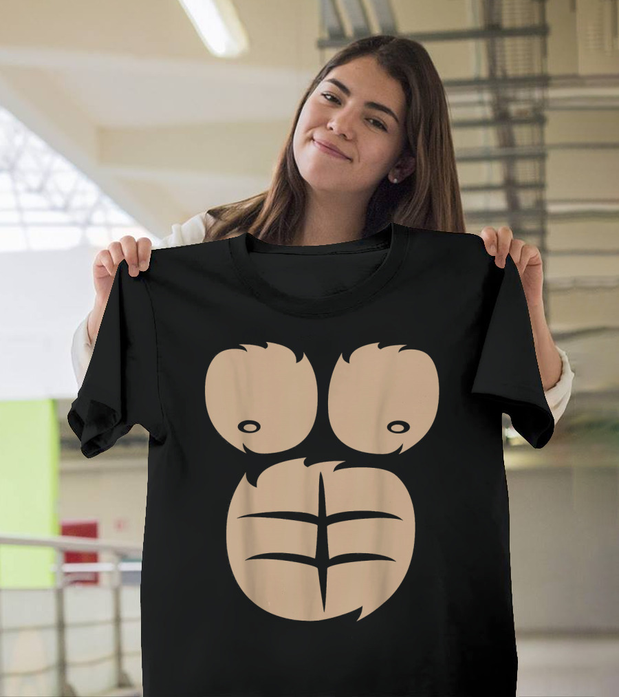 Gorilla Chest Abs Pattern Muscle T-Shirt