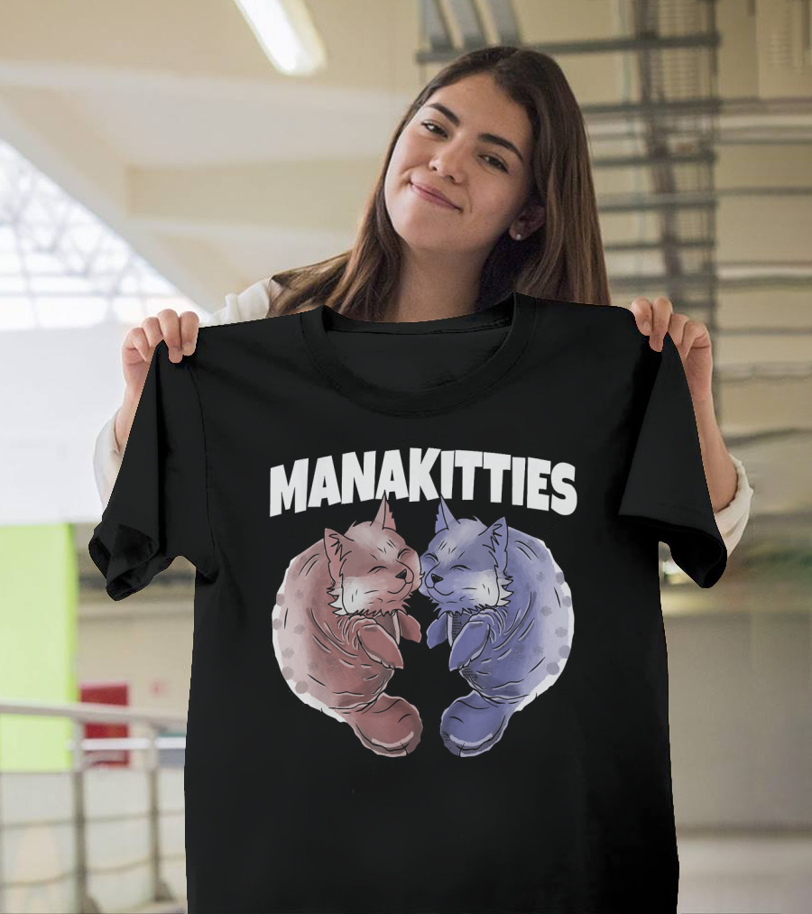 Manakitties Manatee Kitten Adorable Duo T-Shirt