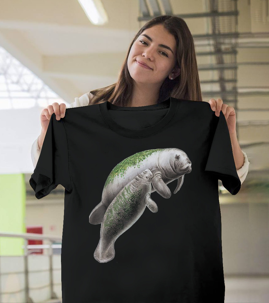 Manatee Delight Marine Duo with Mossy Back T-Shirt