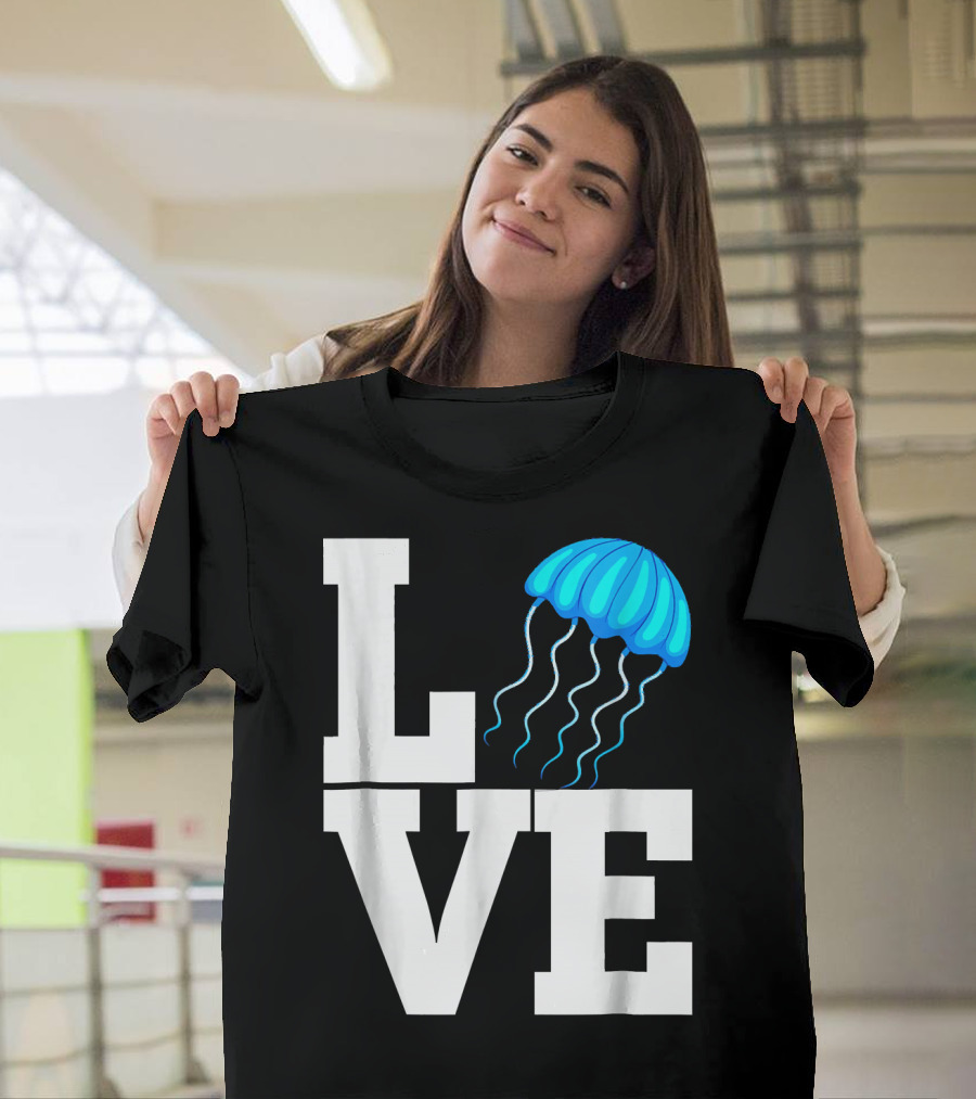 LOVE Jellyfish Jellyfish Lover T-Shirt