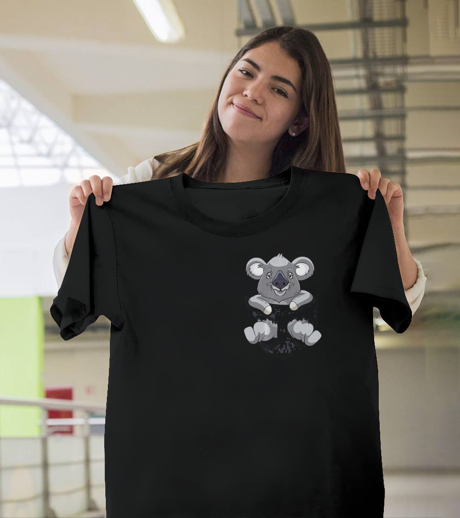 Koala In Your Pocket Funny Cute Australi T-Shirt