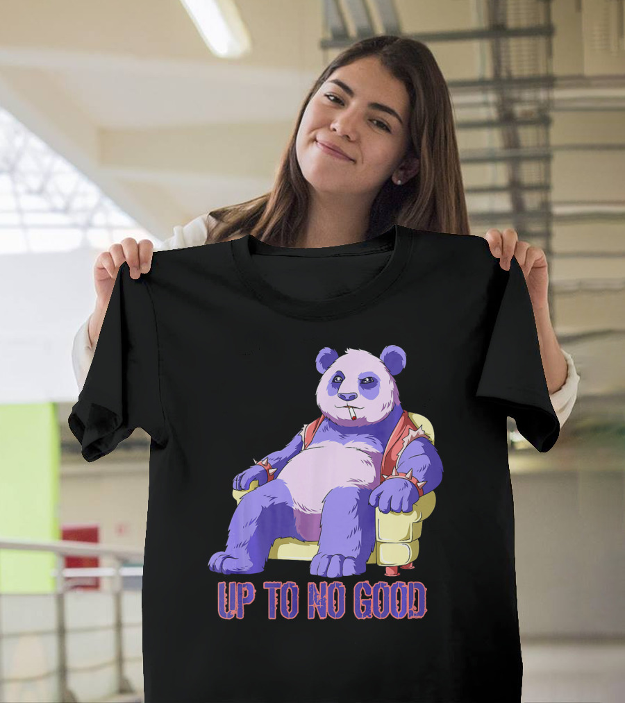 Panda Kawaii Pastel Goth Up to No Good T-Shirt