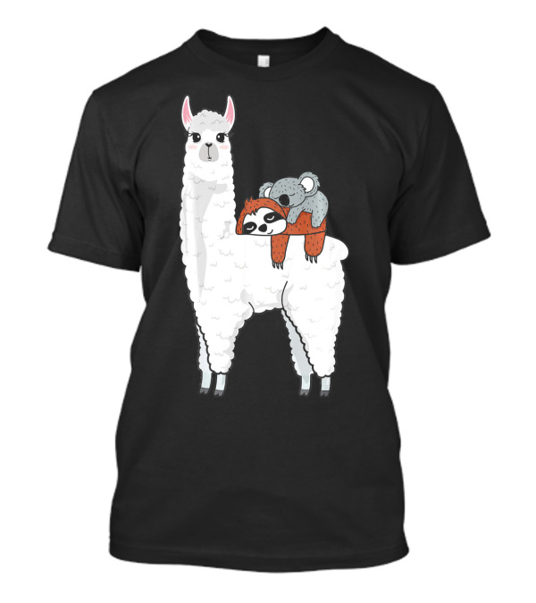 PATRONUS SLOTH KOALA ON LLAMA ALPACA T-Shirt