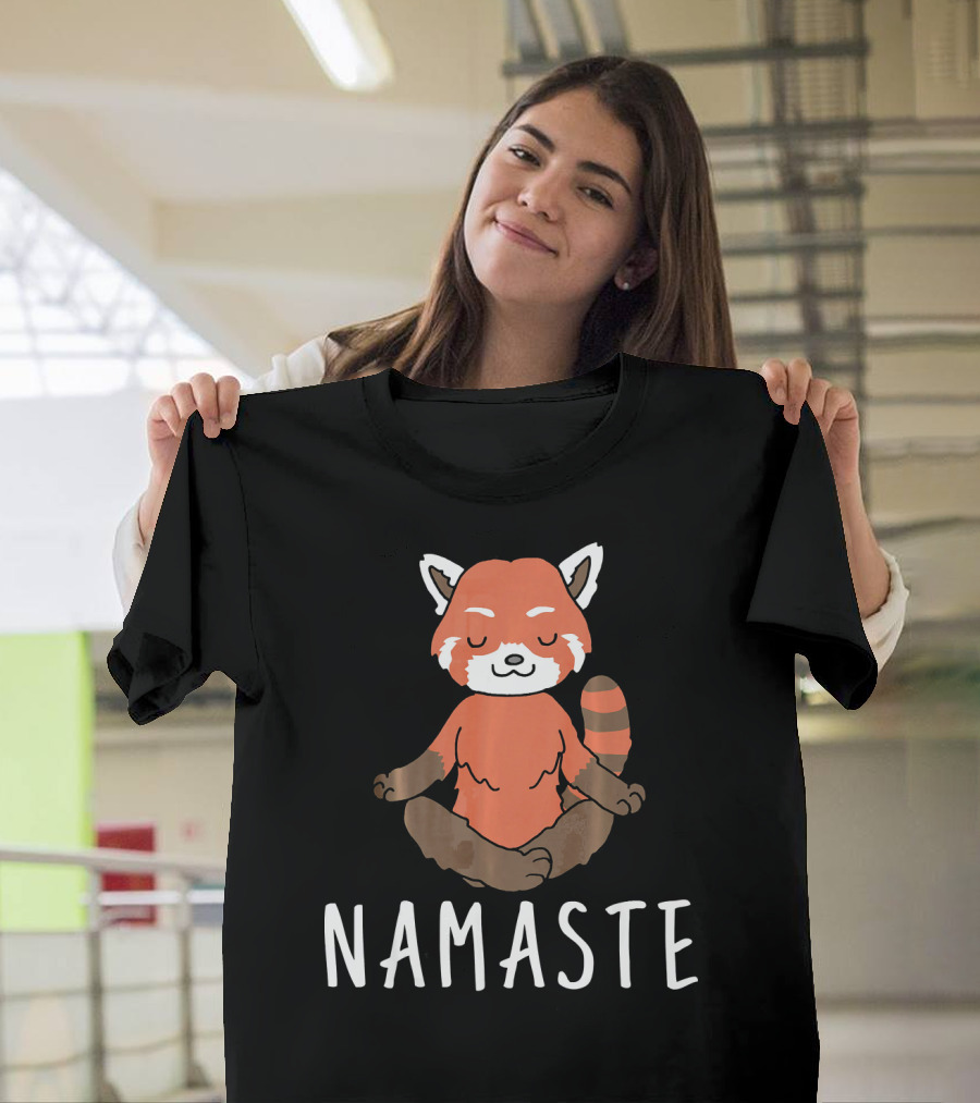 Namaste Red Panda Yoga T-Shirt