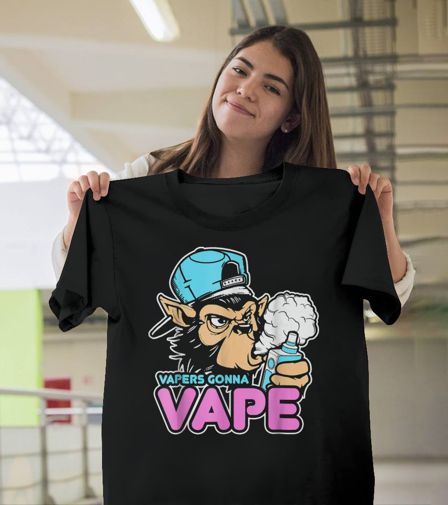 Vapers Gonna Vape Gorilla Vape Cap Clouds T-Shirt
