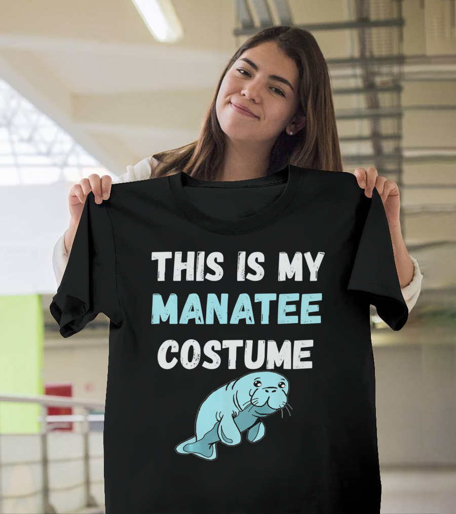 This Is My Manatee Costume Dugong Sea Co Adorable Marine Animal T-Shirt