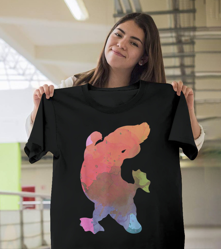 Colourful Platypus Watercolor T-Shirt