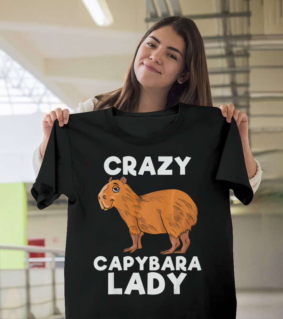 Crazy Capybara Lady T-Shirt