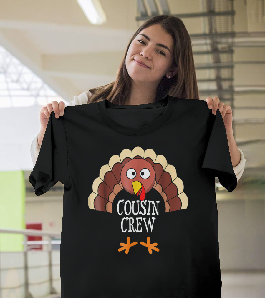 Cousin Crew Turkey Thanksgiving Family Group T-Shirt