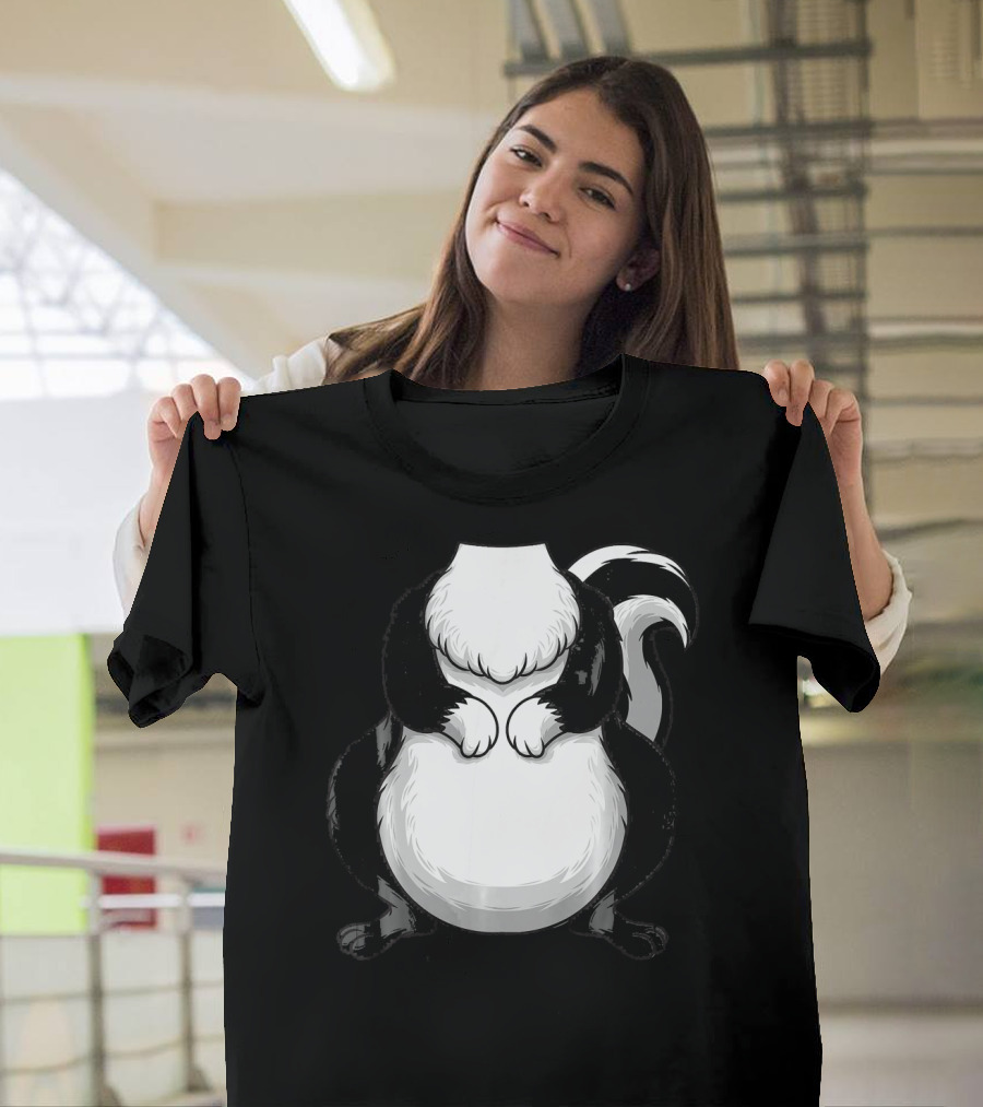 Cool Lazy Headless Skunk Funny DIY Hall T-Shirt